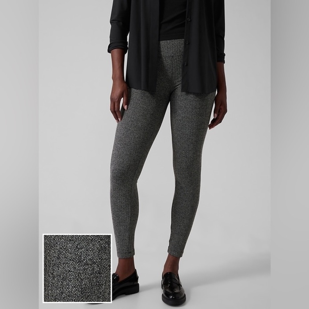 Athleta Delancey Herringbone Tight Size Medium Work Travel Professional Career